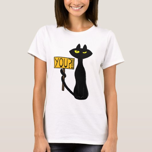 Bad Boogie -The Cat- "あんた?!!" 笑えるTシャツ Tシャツ (正面)