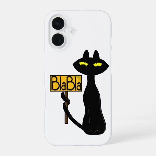Bad Boogie - The Cat- " BlaBla"  スマホケース iPhone 16ケース (裏面)