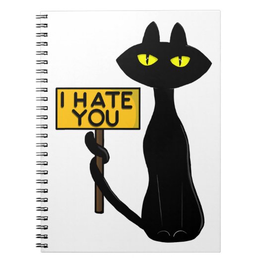 Bad Boogie -The Cat- "IHATEYOU" ふざけたノート ノートブック (正面)