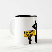 Bad Boogie -The Cat- "IHATEYOU" 面白い マグカップ (正面左)