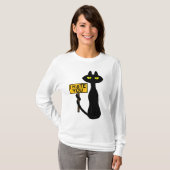 Bad Boogie -The Cat- "IHATEYOU" 面白いTシャツ Tシャツ (正面フル)