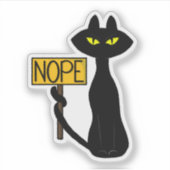 Bad Boogie -The Cat- "NOPE" 楽しいステッカー シール (正面)