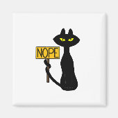 Bad Boogie -The Cat- "NOPE" 面白いマグネット マグネット (正面)