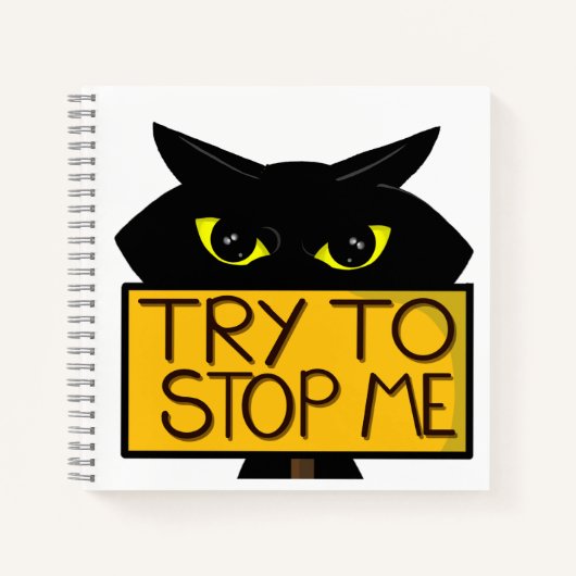 Bad Boogie -The Cat- "Try To" おもしろノート ノートブック (正面)