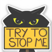 Bad Boogie -The Cat- "Try To" 楽しいステッカー シール (正面)