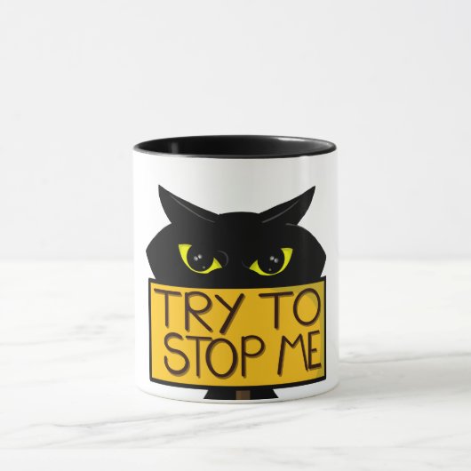 Bad Boogie -The Cat- "Try To" 楽しいマグカップ マグカップ (中央)