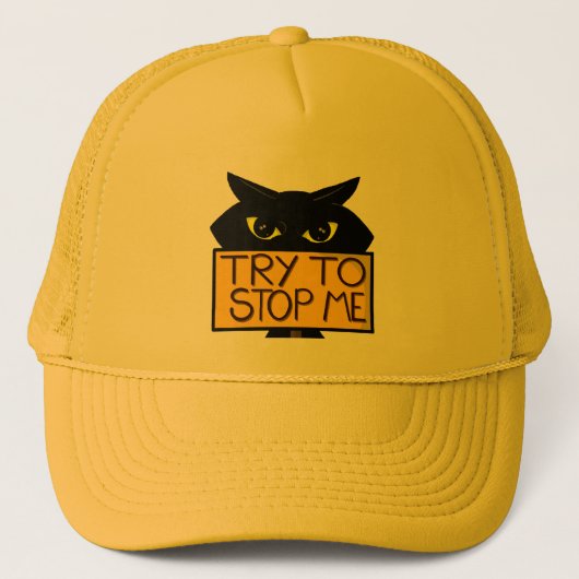 Bad Boogie -The Cat- "Try To" 面白いトラッカーキャップ キャップ (正面)