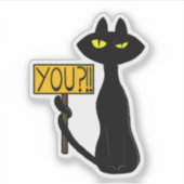 Bad Boogie -The Cat- "You?!!" 楽しいステッカー シール (正面)