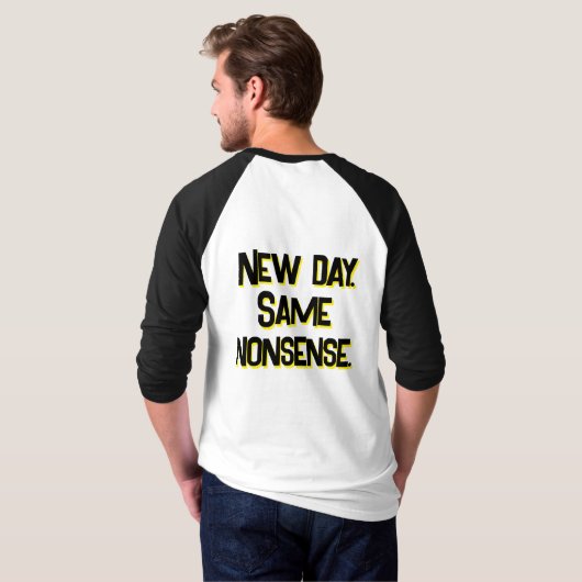 Bad Booglie Funny Not This Again Tシャツ (裏面フル)