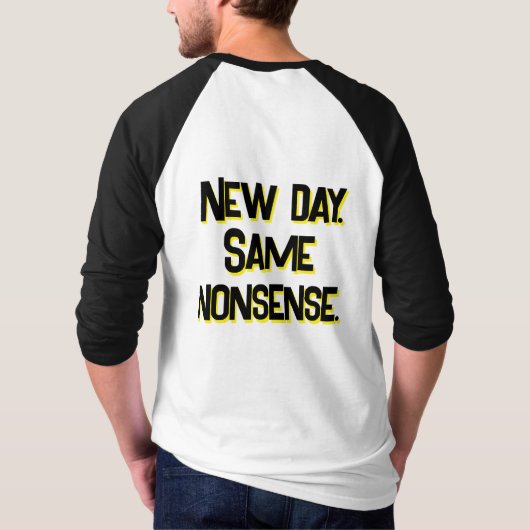 Bad Booglie Funny Not This Again Tシャツ (裏面)