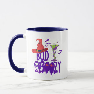 Bad & Boozy ハロウィンマグカップ、スプーキーなコーヒー カップのギフト マグカップ