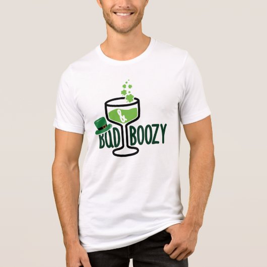 Bad & Boozy St. Patrick’s Day デザイン-61102 トライブレンドTシャツ (正面)