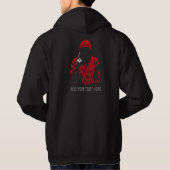 Bad Boy Red Hooded Figure | Dark Aesthetic Hoodie パーカ (裏面)