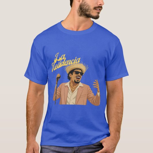 Bad Bunny Benito レジデンシアの歌唱 プレゼント Tシャツ (正面)