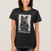 Bad Cat Prison Jail Catnip Made Me Do It Prisoner  Tシャツ (正面)