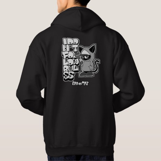 BAD CAT SERIES – Street Rebel Cat パーカ (裏面)