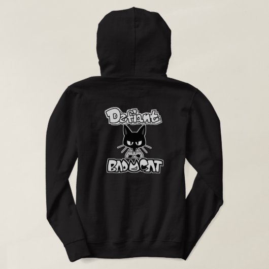 BAD CAT SERIES – Street Rebel Cat パーカ (デザイン裏面)