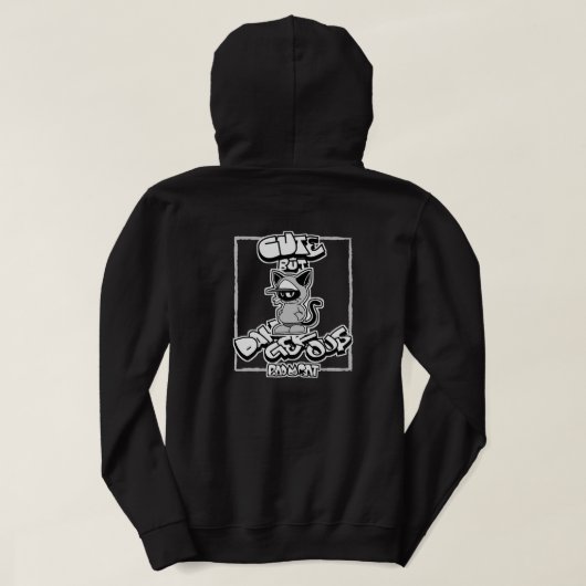 BAD CAT SERIES – Street Rebel Cat パーカ (デザイン裏面)