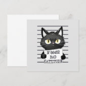 Bad Cattitude - Black Cat Mugshot (正面/裏面)