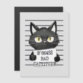 Bad Cattitude - Black Cat Mugshot (正面/裏面)