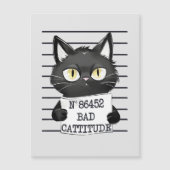 Bad Cattitude - Black Cat Mugshot (正面)