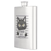 Bad Cattitude - Black Cat Mugshot フラスク (左)