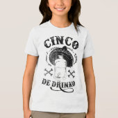 Bad Cinco De Drinkoおもしろい, Cinco De Mayo Shirt _1 トライブレンドＴシャツ (正面)