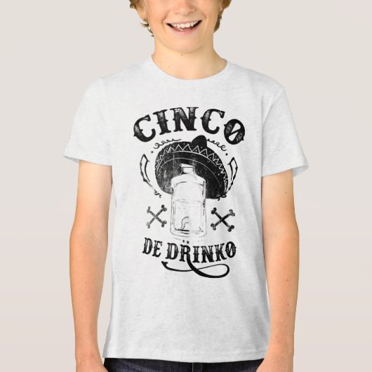 Bad Cinco De Drinkoおもしろい, Cinco De Mayo Shirt Ta トライブレンドＴシャツ (正面)