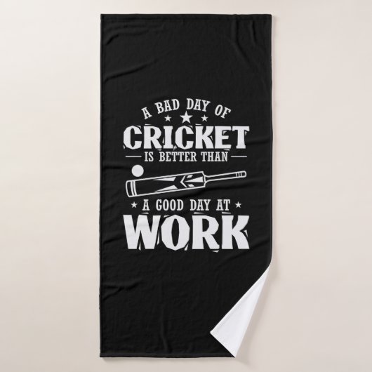Bad Cricket DayはWork Sportより良い バスタオル (バスタオル)