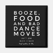 Bad Dance Moves おもしろい Wedding Save the Date マグネット (正面)