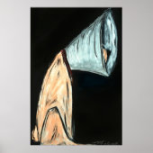 Bad Day, dog in cone poster ポスター (正面)