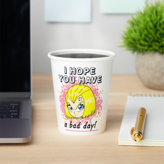 bad day paper cup 紙コップ (インサイチュ)