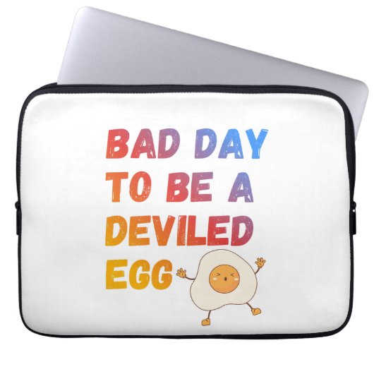 Bad Day to Be a Deviled Egg ラップトップスリーブ (正面)