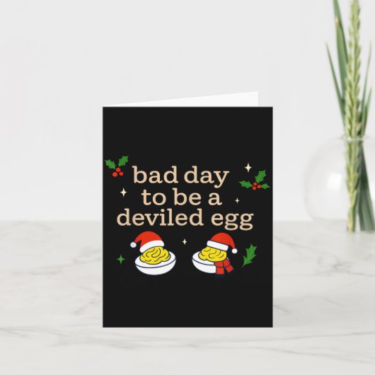 Bad Day To Be A Deviled Egg Thanksgiving Dinner Ch カード (正面)