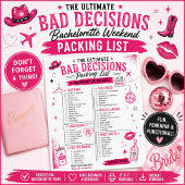 Bad Decisions Bachelorette Packing List