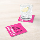 Bad Decisions Pending | Personalized Bachelorette  スクエアペーパーコースター (インサイチュ)