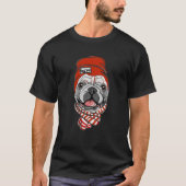 Bad Dog French bulldog Tシャツ (正面)