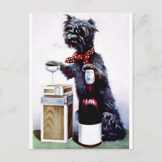 Bad Dog Vintageポスター ポストカード (正面)