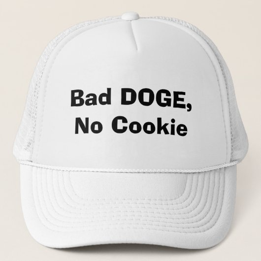 Bad DOGE, No Cookie キャップ (正面)