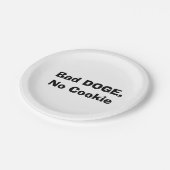 Bad DOGE, No Cookie ペーパープレート (アングル)