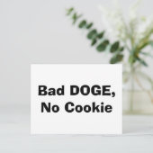 Bad DOGE, No Cookie ポストカード (スタンド正面)