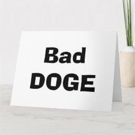 Bad DOGE, No Treat カード