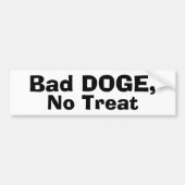 Bad DOGE, No Treat バンパーステッカー (正面)
