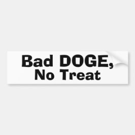 Bad DOGE, No Treat バンパーステッカー