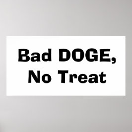 Bad DOGE, No Treat ポスター
