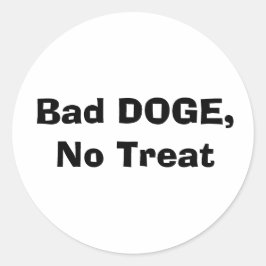 Bad DOGE, No Treat ラウンドシール