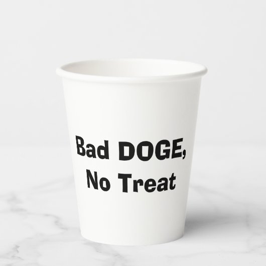 Bad DOGE, No Treat 紙コップ (正面)