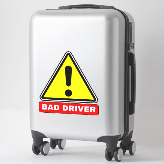 Bad Driver on the Road (Car Alert) シール (スーツケース)