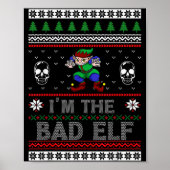Bad Elf Ugly Christmas For Elves Lover  ポスター (正面)