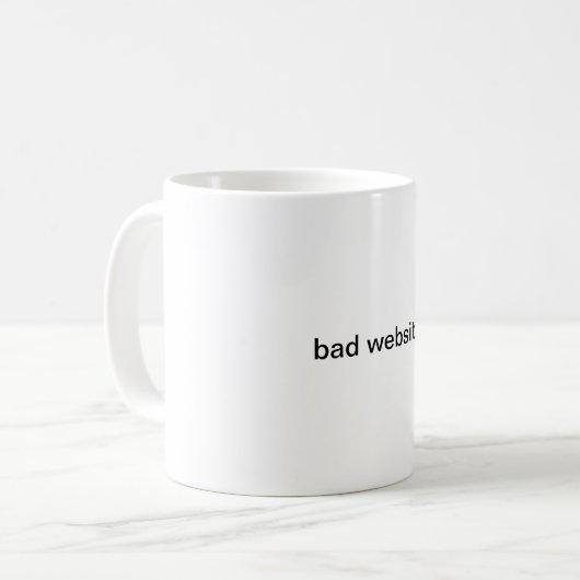 bad, expensive mug コーヒーマグカップ (正面左)
